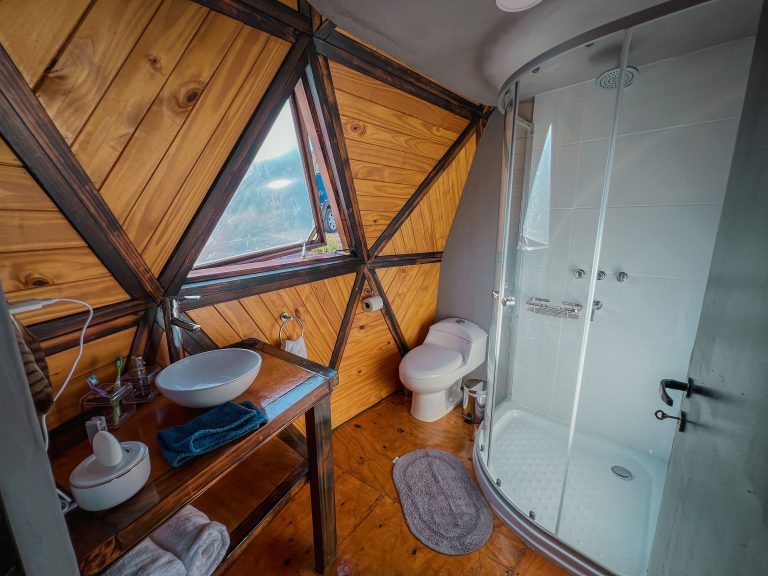 Glamping con baño privado